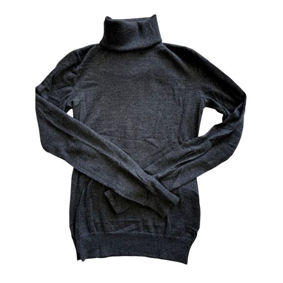 Ralph Lauren Collection Charcoal Grey Cashmere Turtleneck Sweater Size XS Purple - Picture 1 of 16